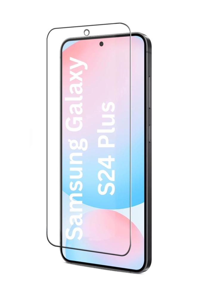 Folie pentru Samsung Galaxy S24 Plus, SKYDDAR INNOVATION, Protectie 9H, 0.3mm, Clear Vision, set cu sticker, Transparent