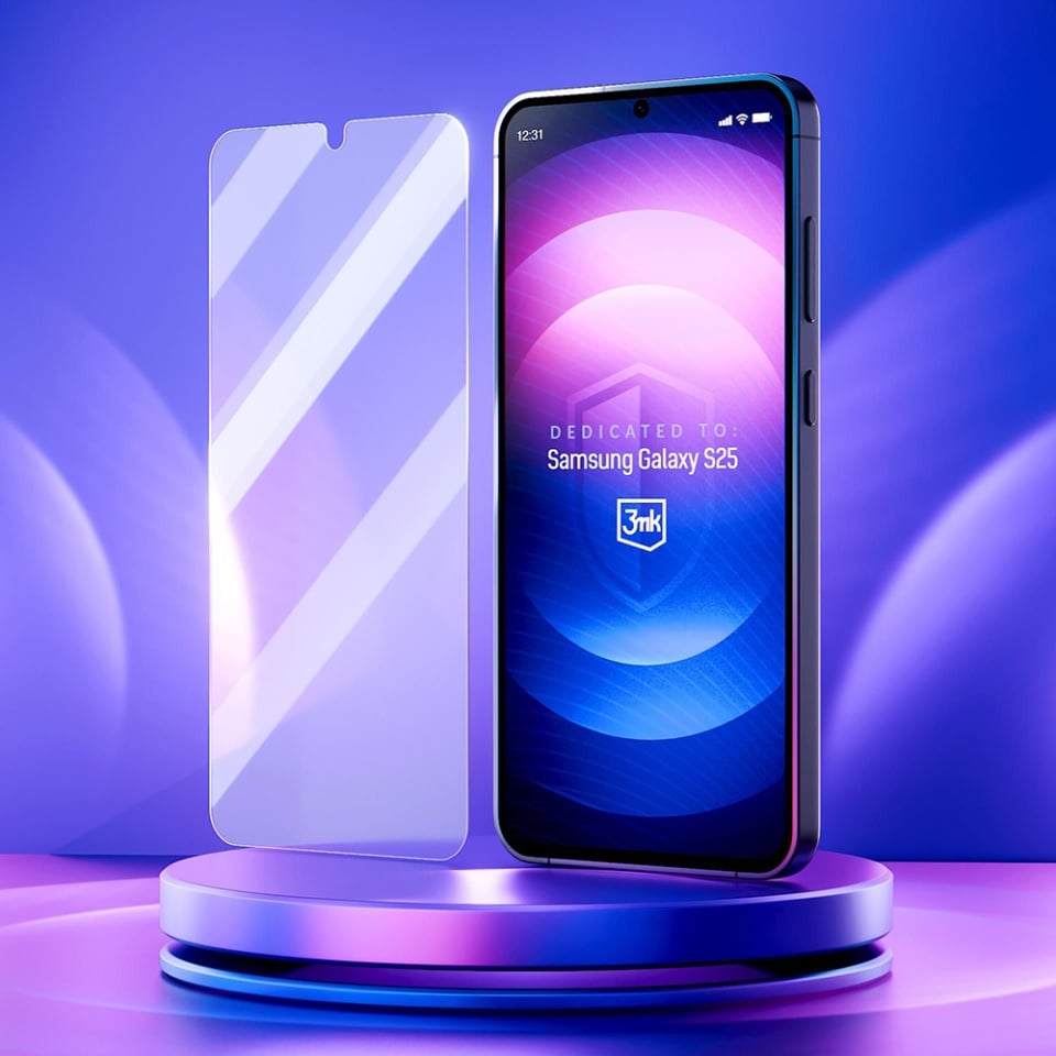 Folie pentru Samsung Galaxy S25 din silicon, 3mk FlexibleGlass, Transparent - 1 | YEO