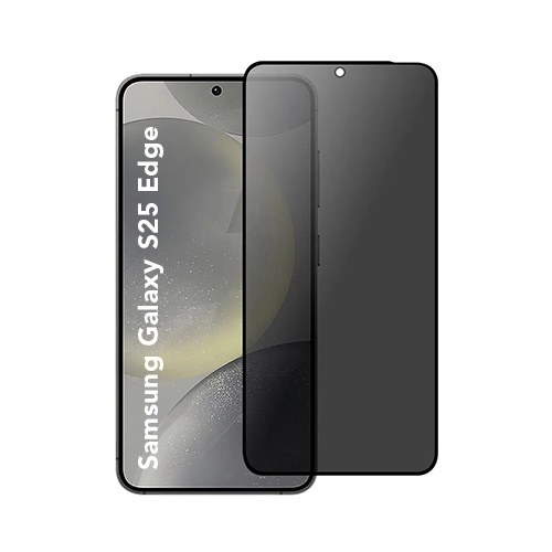 Folie pentru Samsung Galaxy S25 Edge, Anti-spy Ultra HD, Protectie 9H, Montare Simplă, 111D, Privacy, set cu sticker
