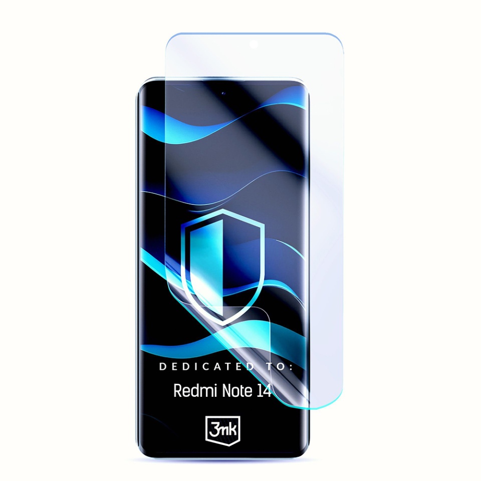 Folie pentru Xiaomi Redmi Note 14 5G din silicon, 3mk FlexibleGlass, Transparent