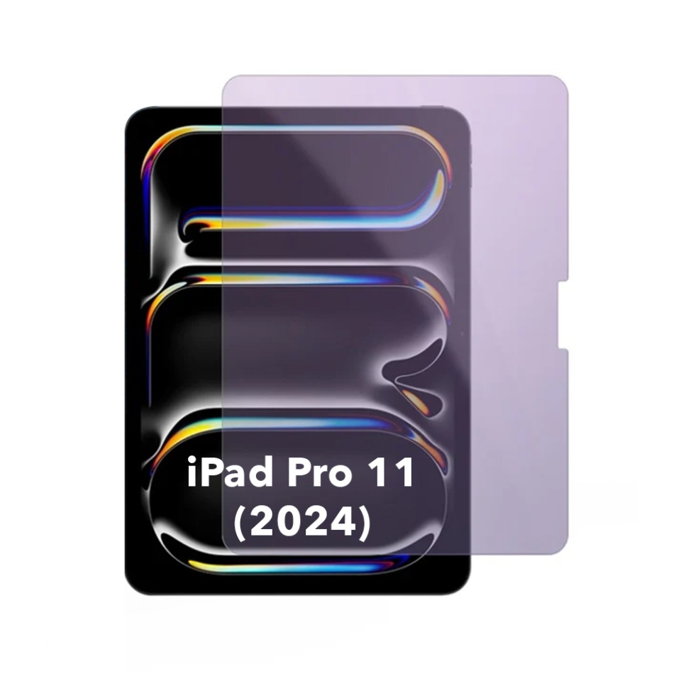 Folie sticla pentru iPad Pro 11 (2024) Anti Blue Light, Claritate si Protectie Maxima, 0.33mm, Strat Oleofobic Anti-Amprenta, SKDR 3D Tab Glass - Transparent
