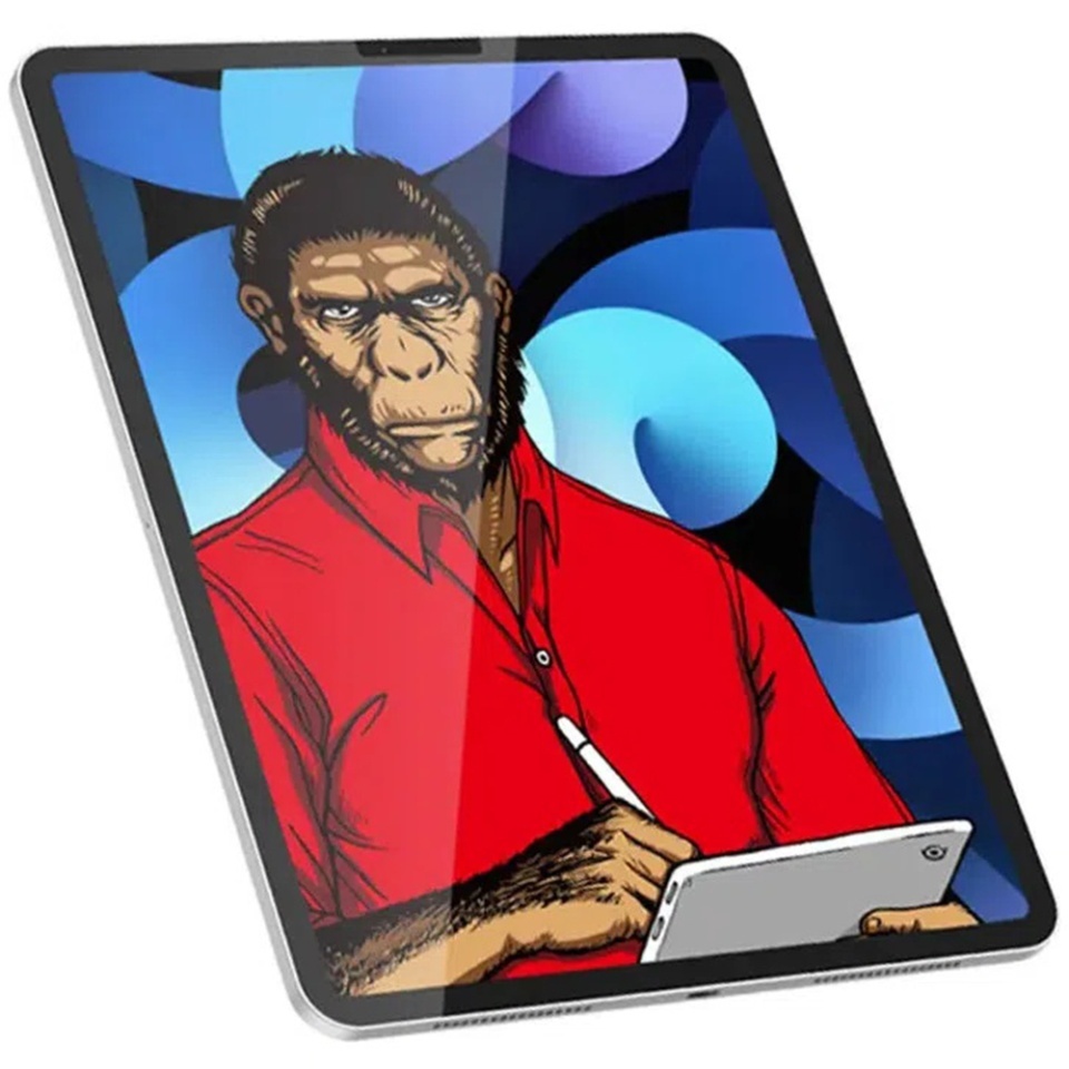 Folie Sticla pentru iPad Pro 12.9 (2020 / 2021 / 2022), Blueo HD, Anti-Soc, Anti-Amprente, Transparent - 3 | YEO