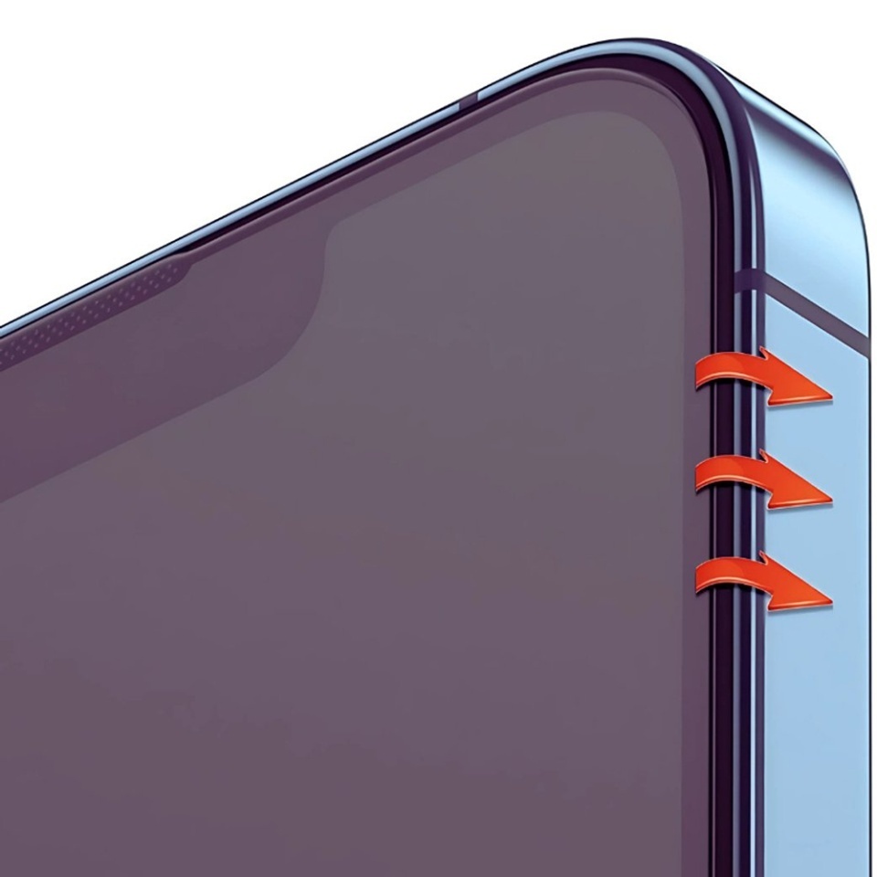 Folie sticla pentru iPhone 14 Pro Max, Claritate si Protectie Maxima, Anti-Reflective HD Glass cu Applicator, Negru - 3 | YEO