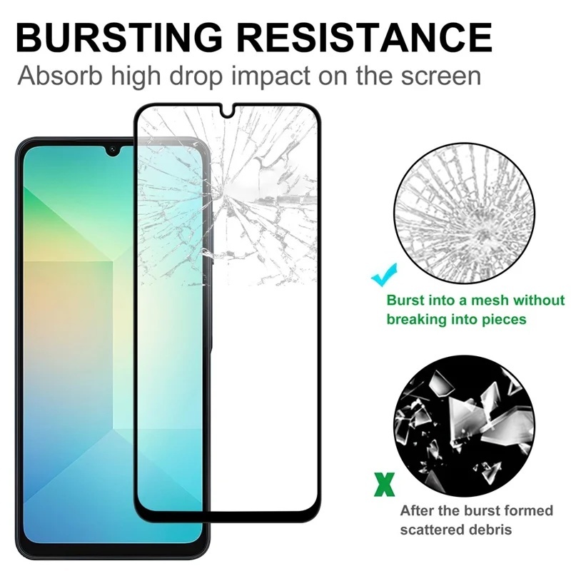 Folie sticla pentru Samsung Galaxy A07, full glue, SKYDDAR 5D - Negru - 3 | YEO