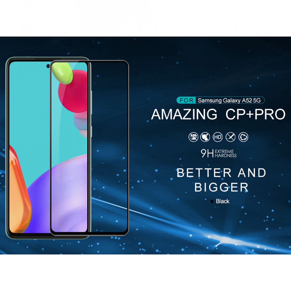 Folie sticla Samsung Galaxy A52 5G, Nillkin Amazing CP+PRO - Negru - 2 | YEO