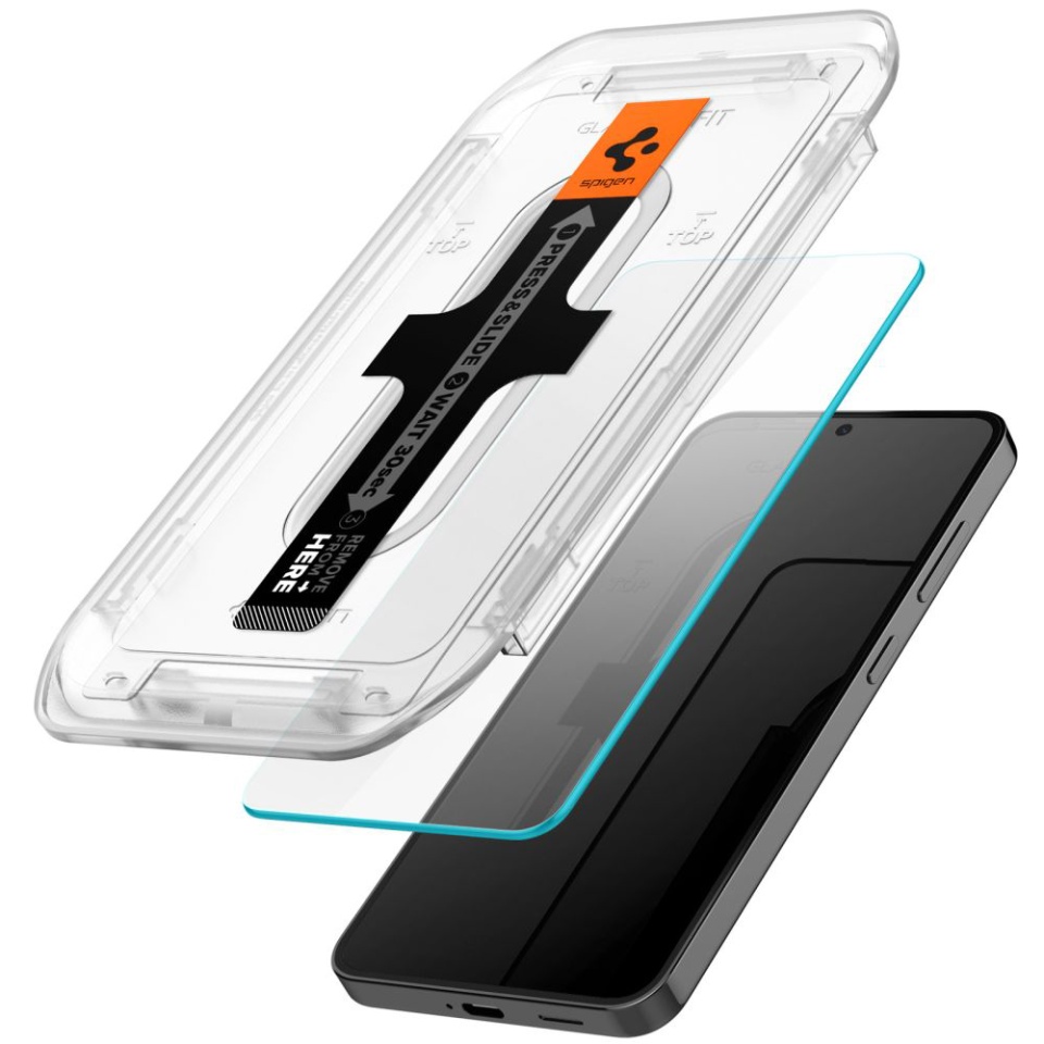 Folie sticla securizata Samsung Galaxy S24 Plus / Galaxy S25 Plus, Glas.tR EZ-FIT, Spigen, Negru - 1 | YEO