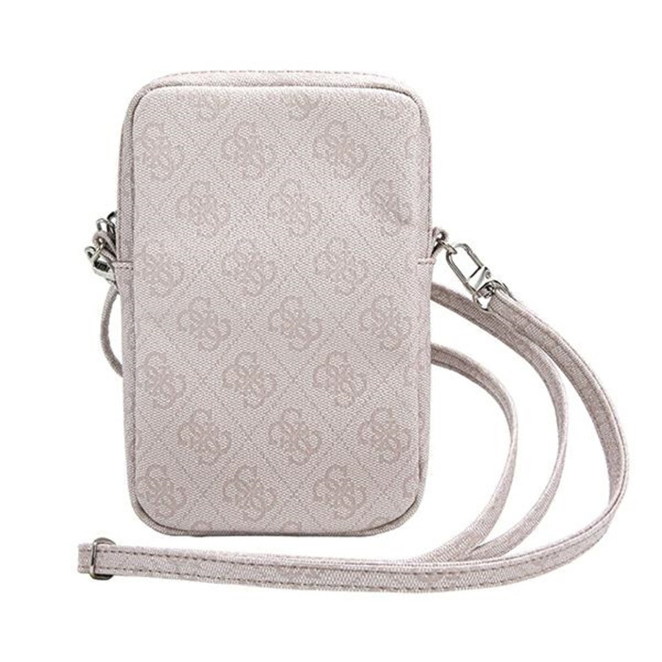 Geanta Guess, Piele Ecologica, Zip Triangle 4G, Roz - 3 | YEO