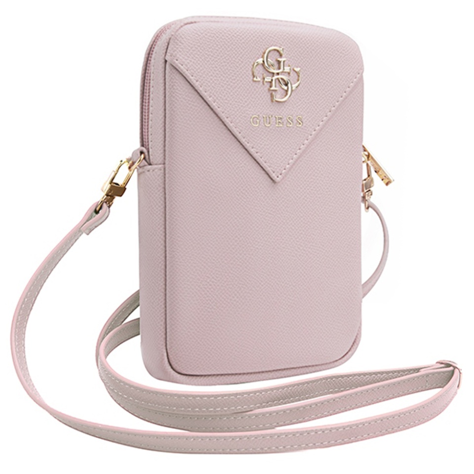 Geanta Guess, Piele Ecologica, Zip Triangle 4G, Roz - 2 | YEO