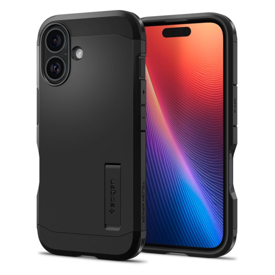 Husa Antisoc iPhone 16 Plus, Spigen Tough Armor - Negru - 1 | YEO