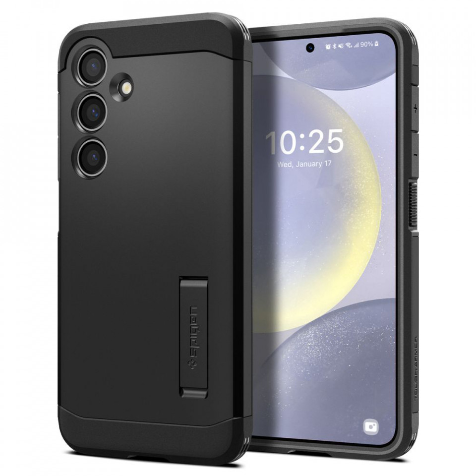 Husa Antisoc Samsung Galaxy S24 Plus, Spigen Tough Armor - negru