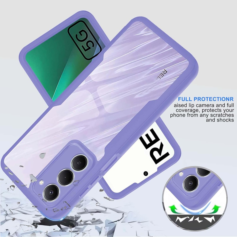 Husa + Folie pentru Xiaomi Redmi 15 5G / Redmi 15 4G, SKYDDAR INNOVATION, [Pachet 360°] ColorVerse, set cu sticker, Roz - 1 | YEO