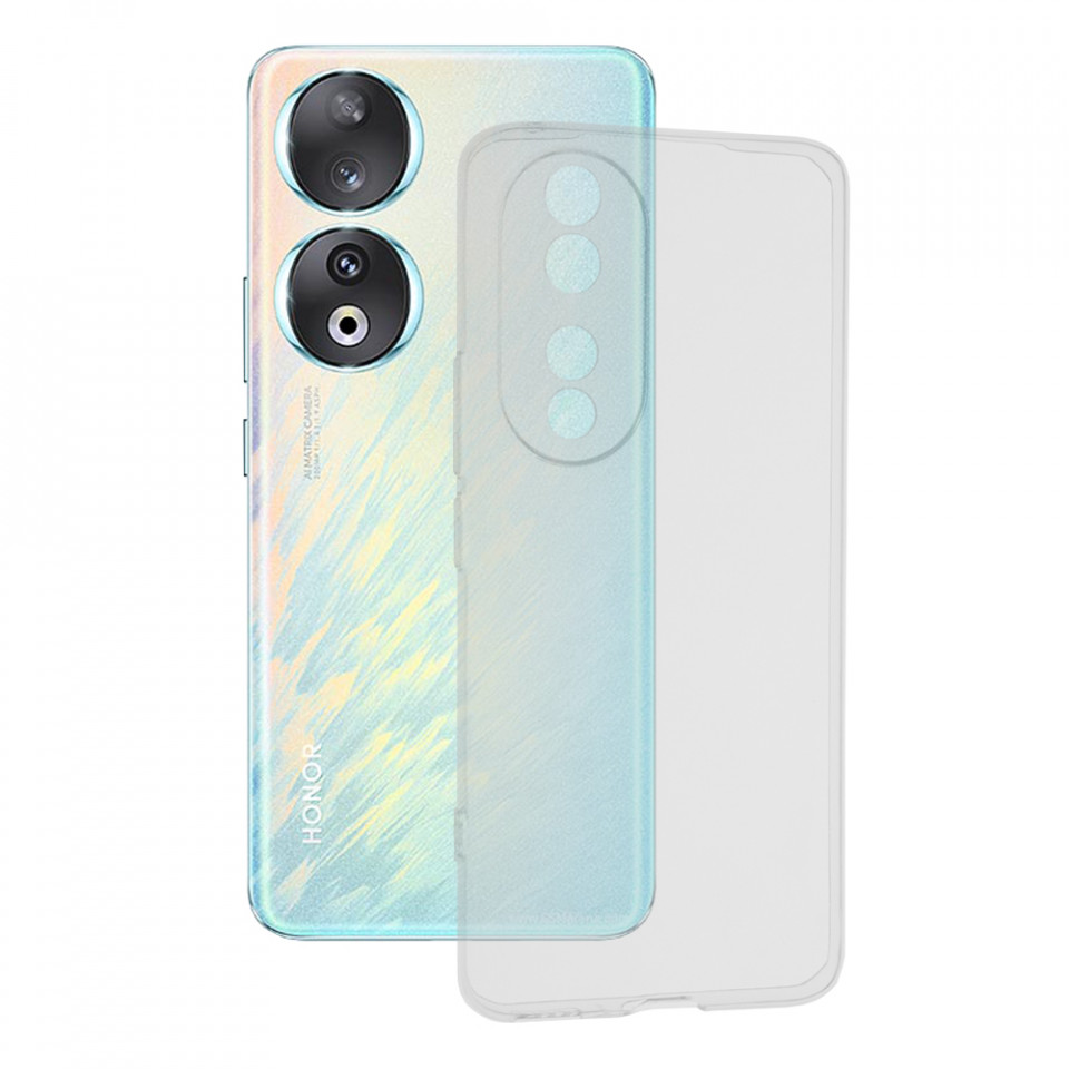 Husa Honor 90 din silicon TPU slim, Techsuit - Transparent