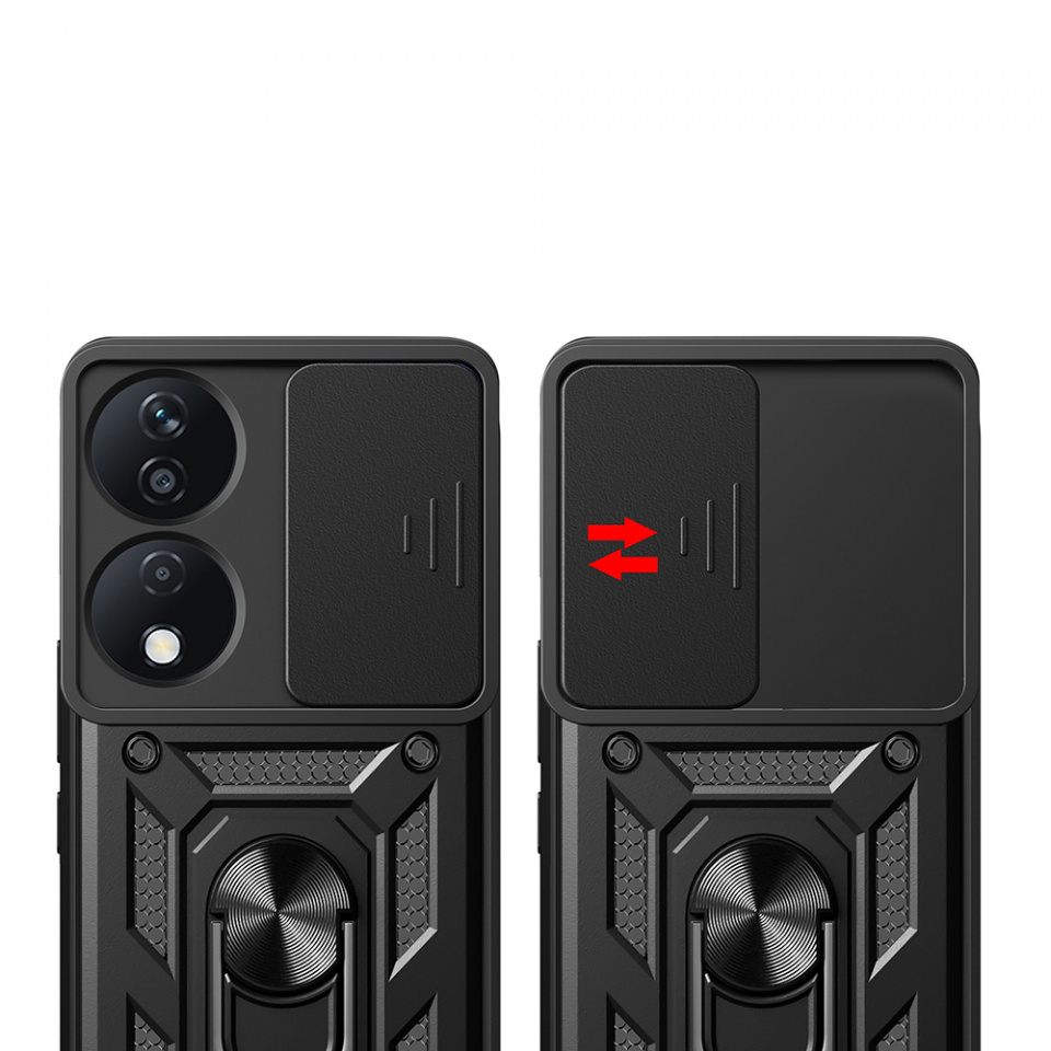 Husa Honor X7b / 90 Smart / X7b 5G cu inel magnetic si protectie camera Skyddar CamShield - Mint - 1 | YEO
