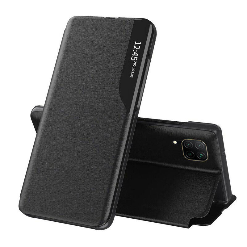 Husa Huawei P40 Lite tip carte, Techsuit eFold - Negru