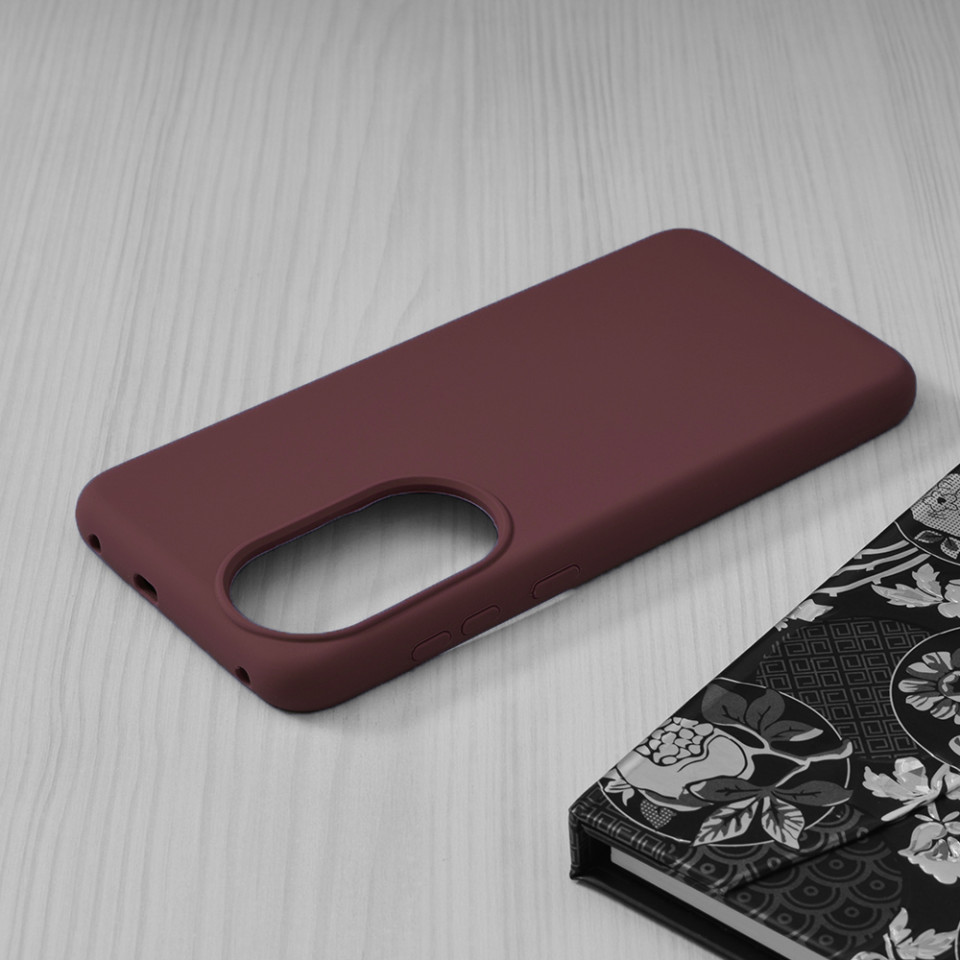 Husa Huawei P50 din silicon moale, Techsuit Soft Edge - Plum Violet - 3 | YEO