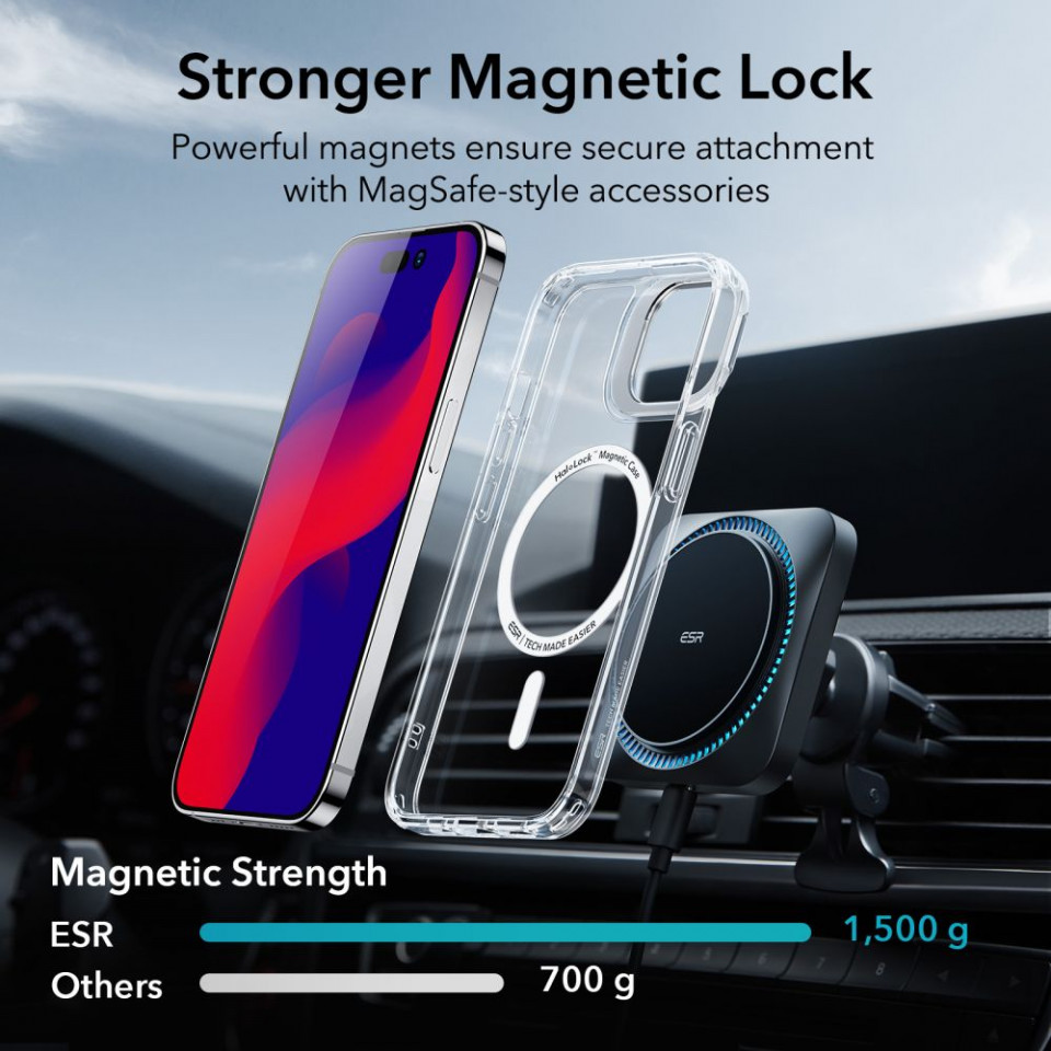 Husa iPhone 14 Pro, ESR Classic Kickstand - Transparent - 4 | YEO