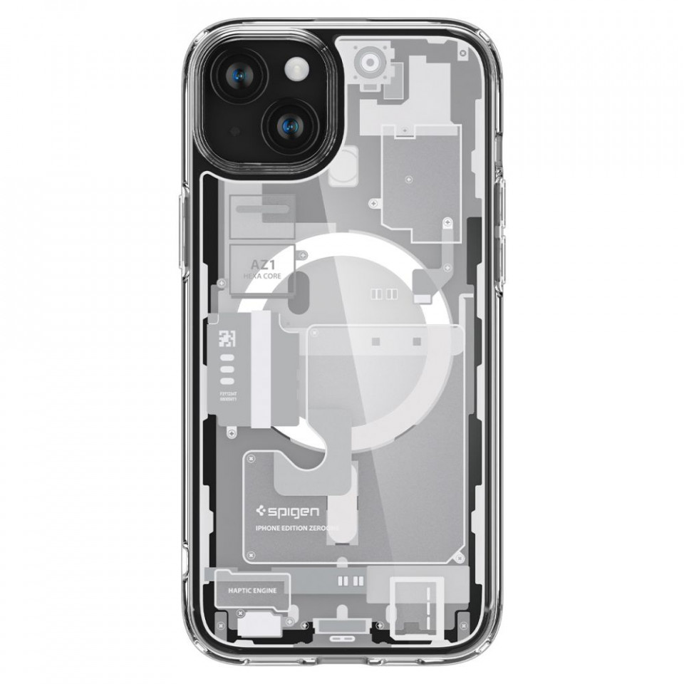 Husa iPhone 15, Spigen Ultra Hybrid MagSafe Zero One - White - 3 | YEO