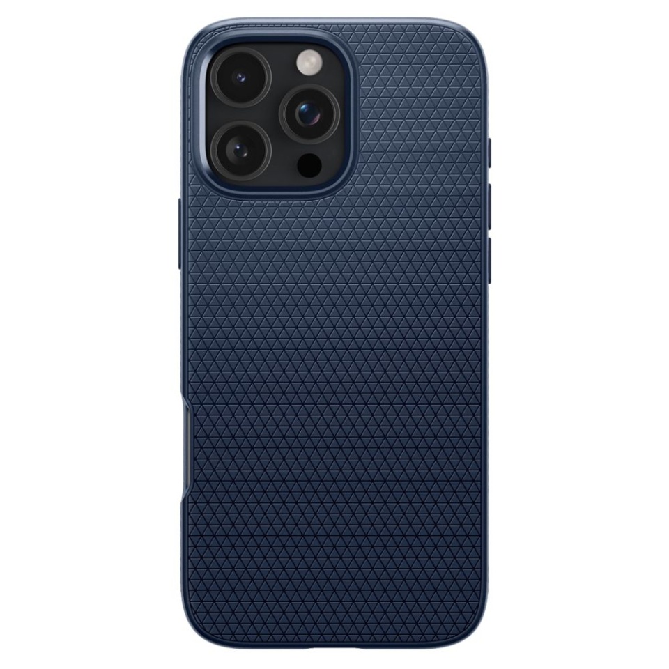 Husa iPhone 16 Pro flexibila, Spigen Liquid Air - Bleumarin - 3 | YEO