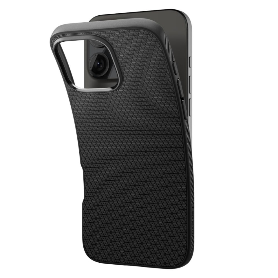Husa iPhone 16 Pro Max flexibila, Spigen Liquid Air - Negru - 2 | YEO