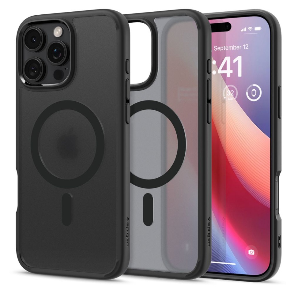 Husa iPhone 16 Pro Max, Ultra Hybrid Spigen - Alb