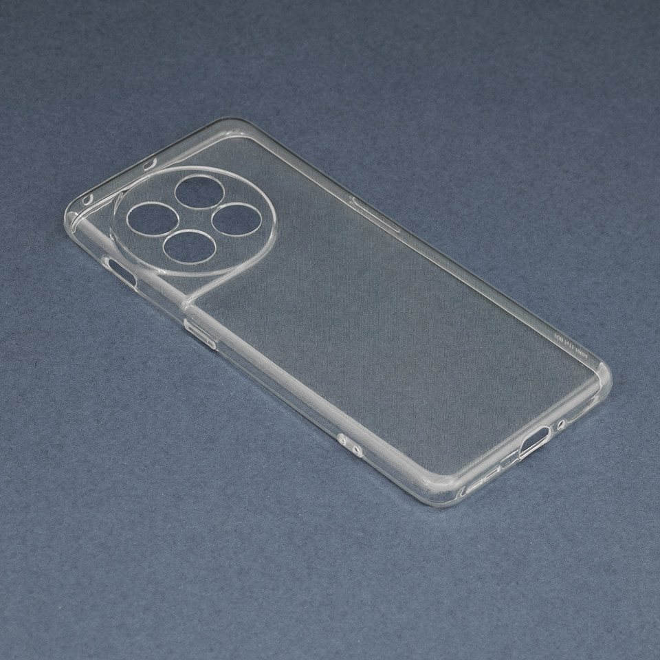 Husa OnePlus 11 din silicon TPU slim, Techsuit - Transparent - 1 | YEO