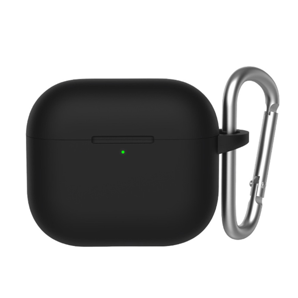 Husa pentru AirPods 3 din silicon moale, Blueo Liquid Silicone, Negru