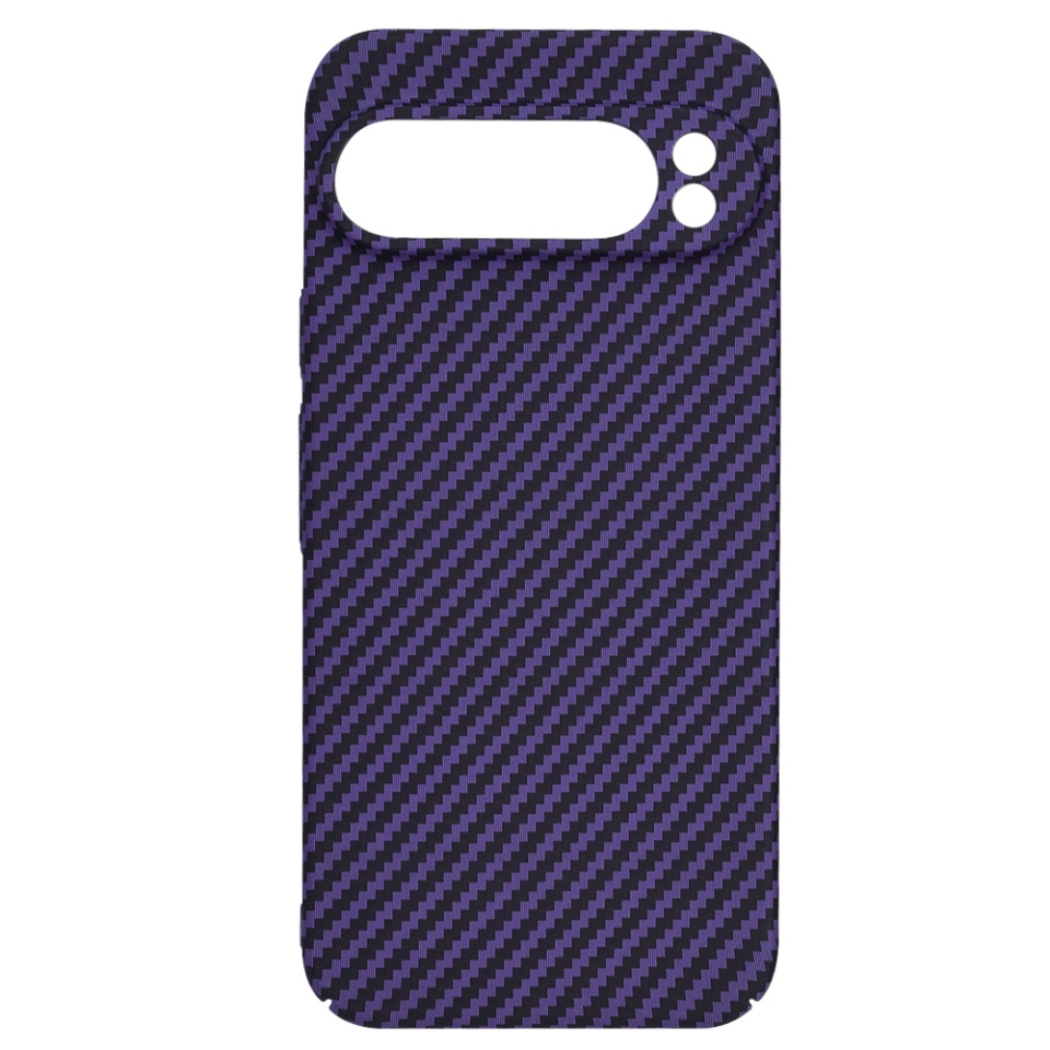 Husa pentru Google Pixel 9 Pro XL, Finisaj Premium cu Textura de Carbon, Design Elegant, SKDR CarbonFlex - Mov - 3 | YEO
