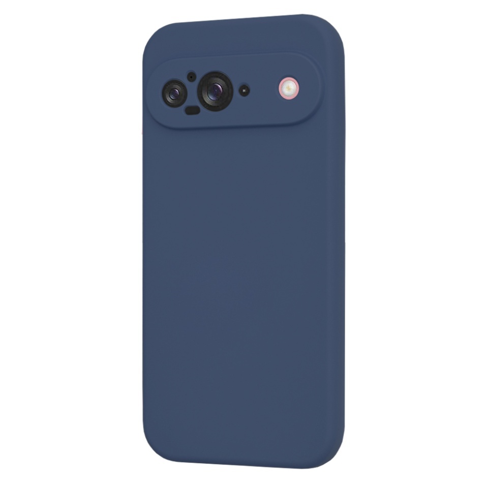 Husa pentru Google Pixel 9, SKYDDAR INNOVATION, din Silicon Catifelat, SoftElegance, set cu sticker, Bleumarin - 2 | YEO