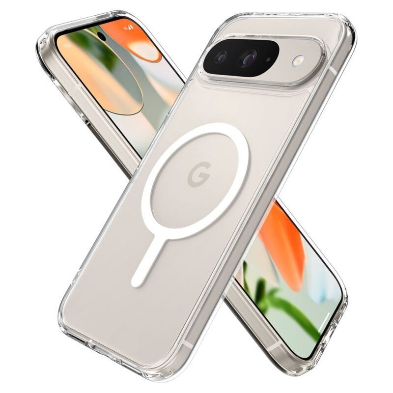 Husa pentru Google Pixel 9, SKYDDAR INNOVATION, Shockproof MagSafe, Transparenta, set cu sticker - 1 | YEO