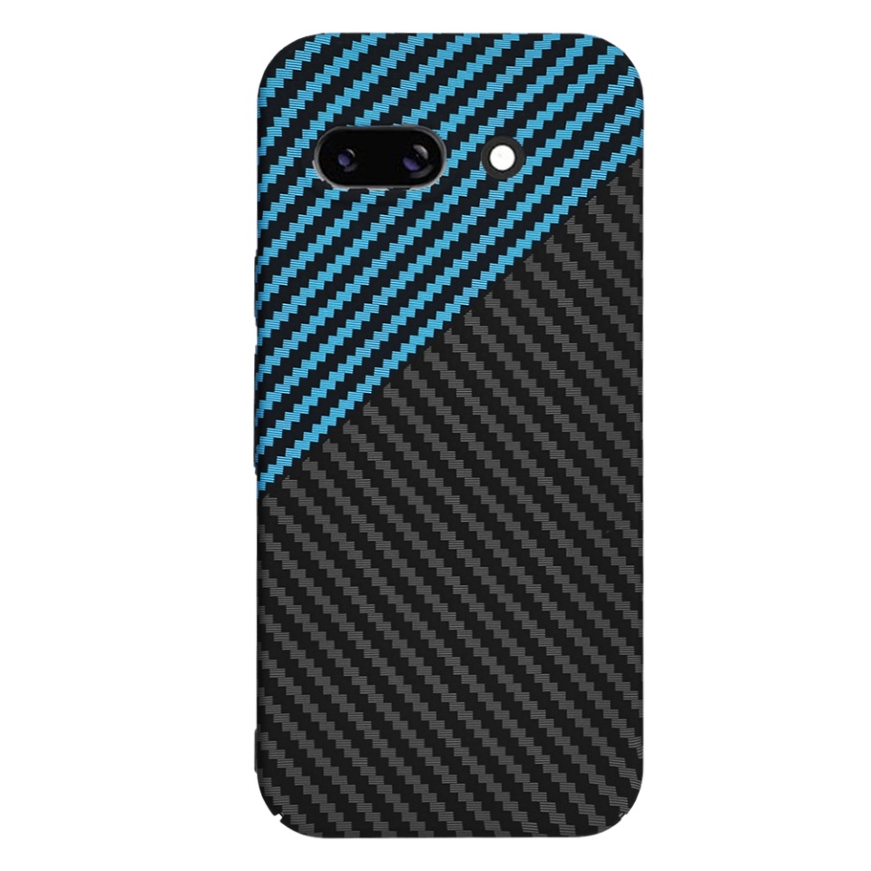 Husa pentru Google Pixel 9a, Finisaj Premium cu Textura de Carbon, Design Elegant, SKDR CarbonFlex - Bleu - 2 | YEO