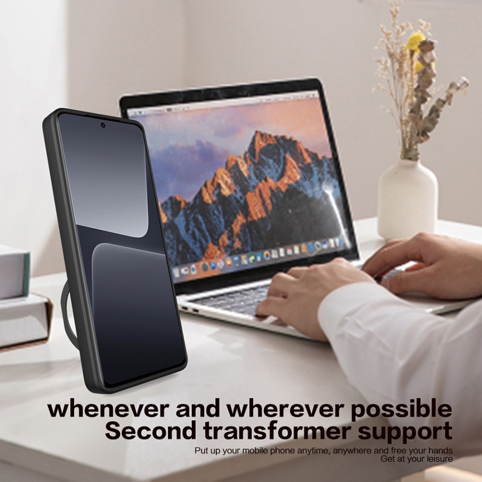 Husa pentru Honor 200 Pro, cu inel magnetic si suport ajustabil, protectie completa camera, SKDR SafeCover - Negru - 3 | YEO