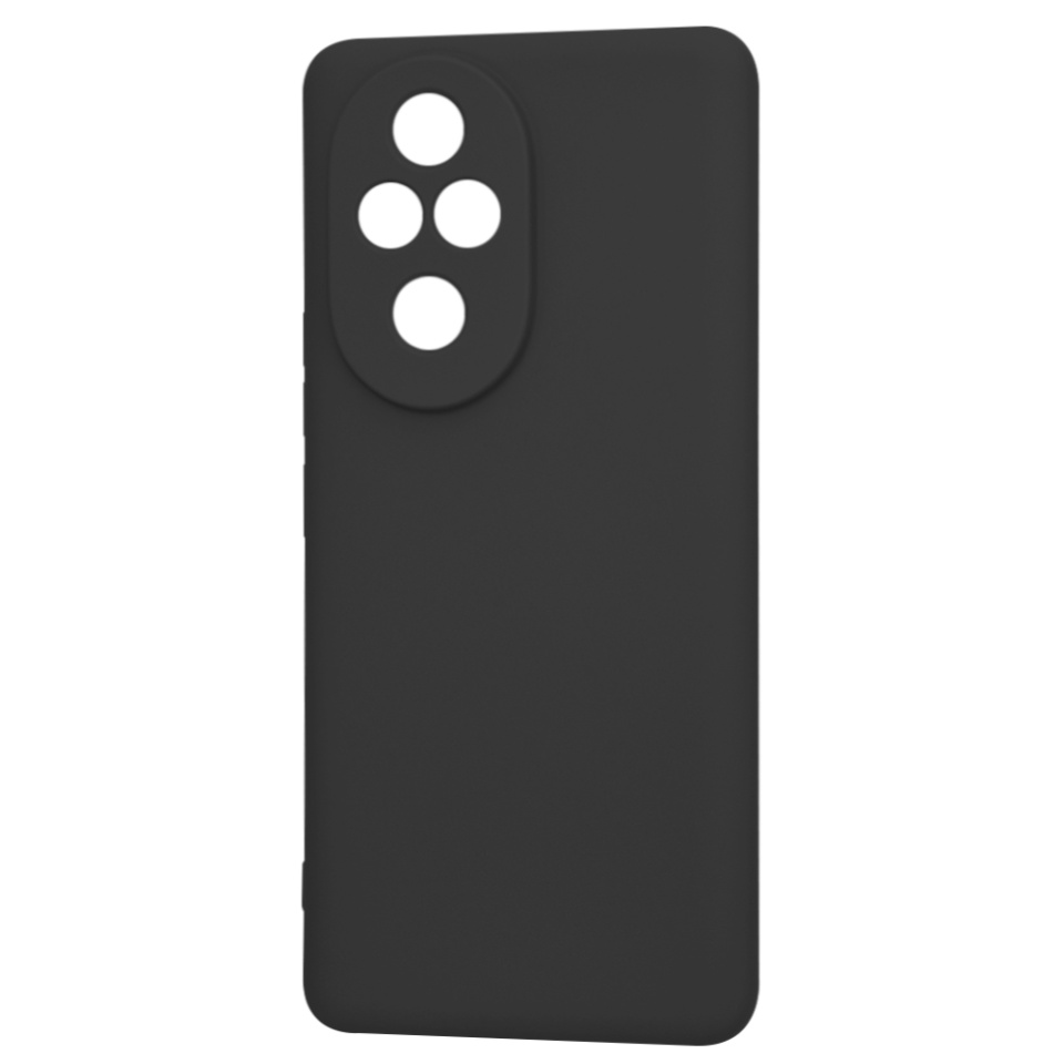 Husa pentru Honor 200 Pro din Silicon Catifelat, Protectie Premium, Skyddar SoftElegance - Negru - 3 | YEO