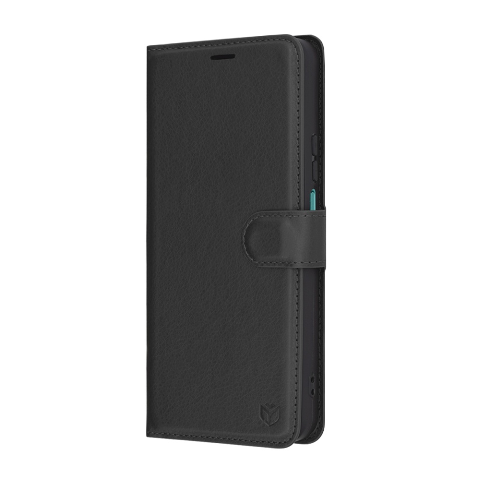 Husa pentru Honor 200 Smart / X7c, SKYDDAR INNOVATION, Leather Folio tip Carte, cu Portofel Interior, Finisaje Premium, set cu sticker, Negru - 3 | YEO