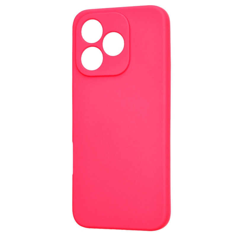 Husa pentru Honor 400 Lite, SKYDDAR INNOVATION, din Silicon Catifelat, SoftElegance , Fucsia, set cu sticker - 3 | YEO
