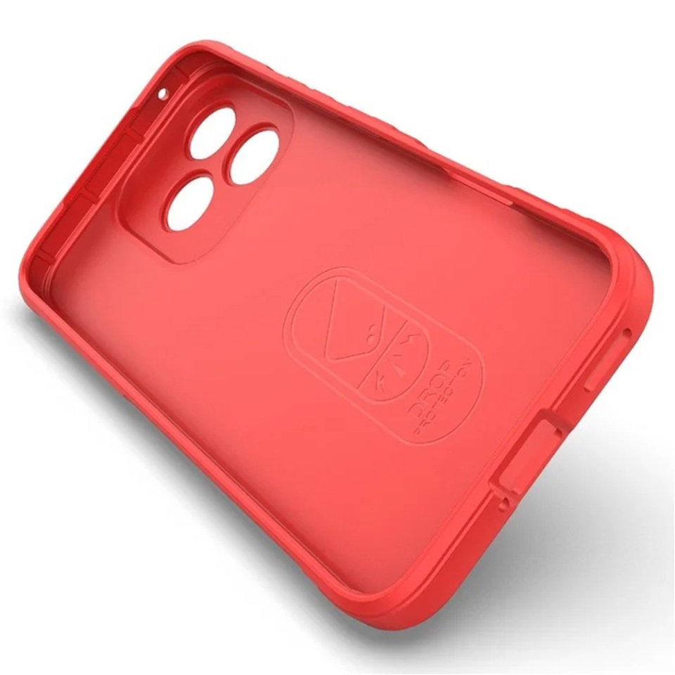 Husa pentru Honor 400 Lite, SKYDDAR INNOVATION, Magic Shield, din Silicon Mat, set cu sticker, Rosu - 3 | YEO