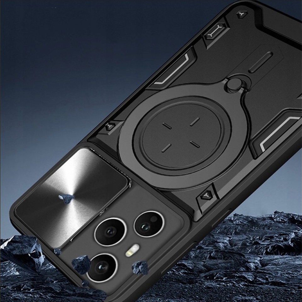 Husa pentru Honor 400 Pro, SKYDDAR INNOVATION, CamGuard Pro, Inel Magnetic, Protectie Camera, set cu sticker, Negru - 3 | YEO