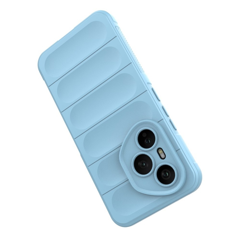 Husa pentru Honor 400 Pro, SKYDDAR INNOVATION, Magic Shield, din Silicon Mat, set cu sticker, Bleu - 3 | YEO