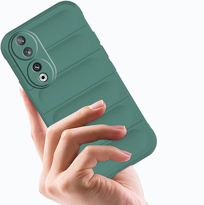 Husa pentru Honor 90 eleganta, din silicon mat, SKDR Vogue - Negru - 1 | YEO