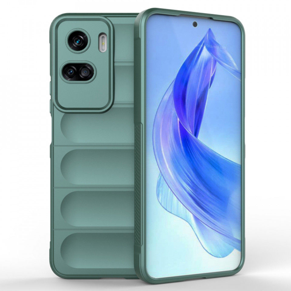 Husa pentru Honor 90 Lite eleganta, din silicon mat, SKDR Vogue - Verde