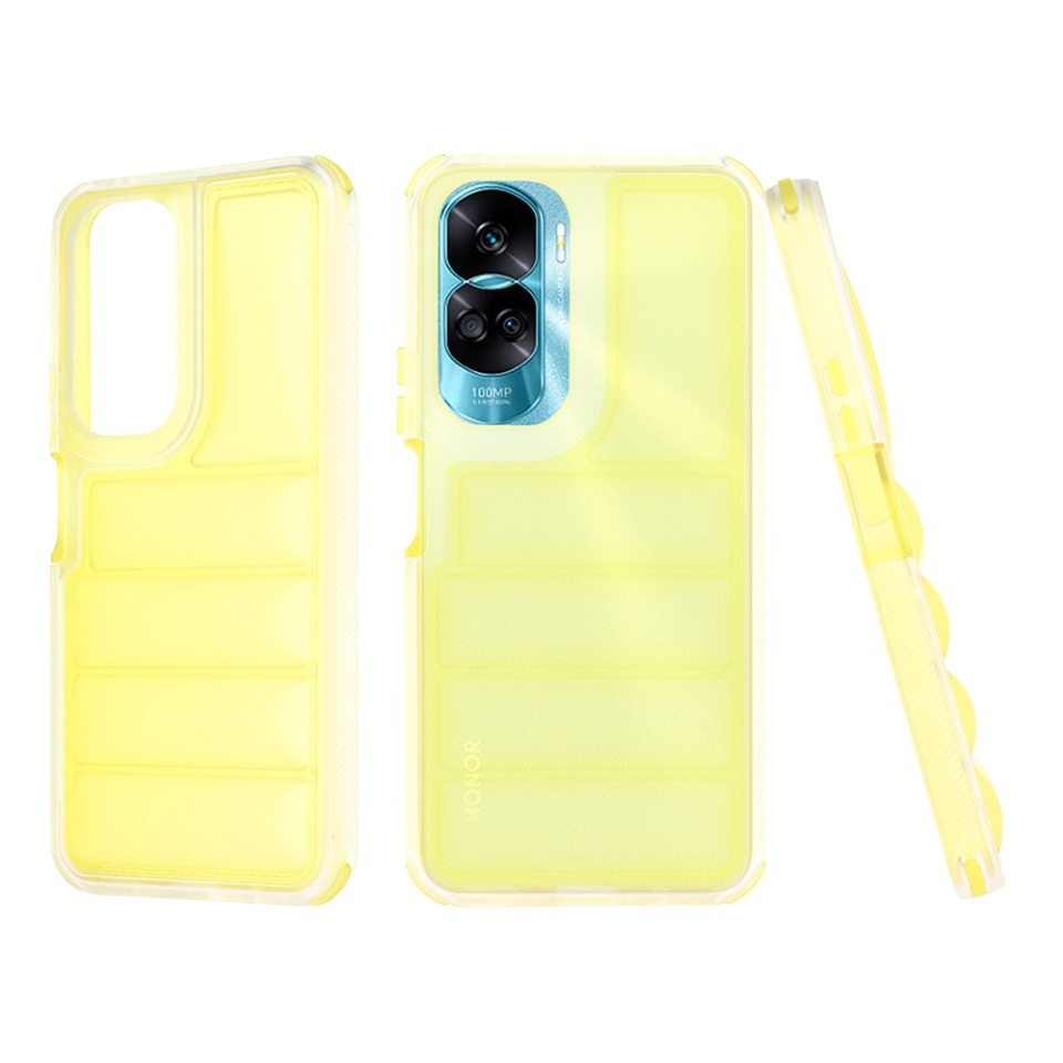 Husa pentru Honor 90 Lite, Skyddar Luxury Waves, Galben
