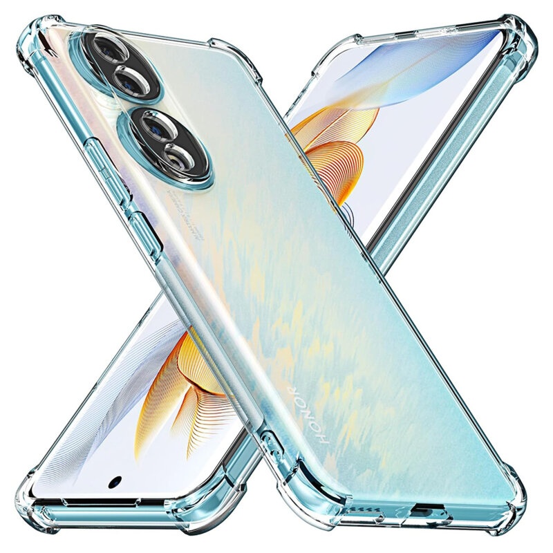Husa pentru Honor 90 Pro din silicon slim, anti soc, Skyddar Shock - Transparenta