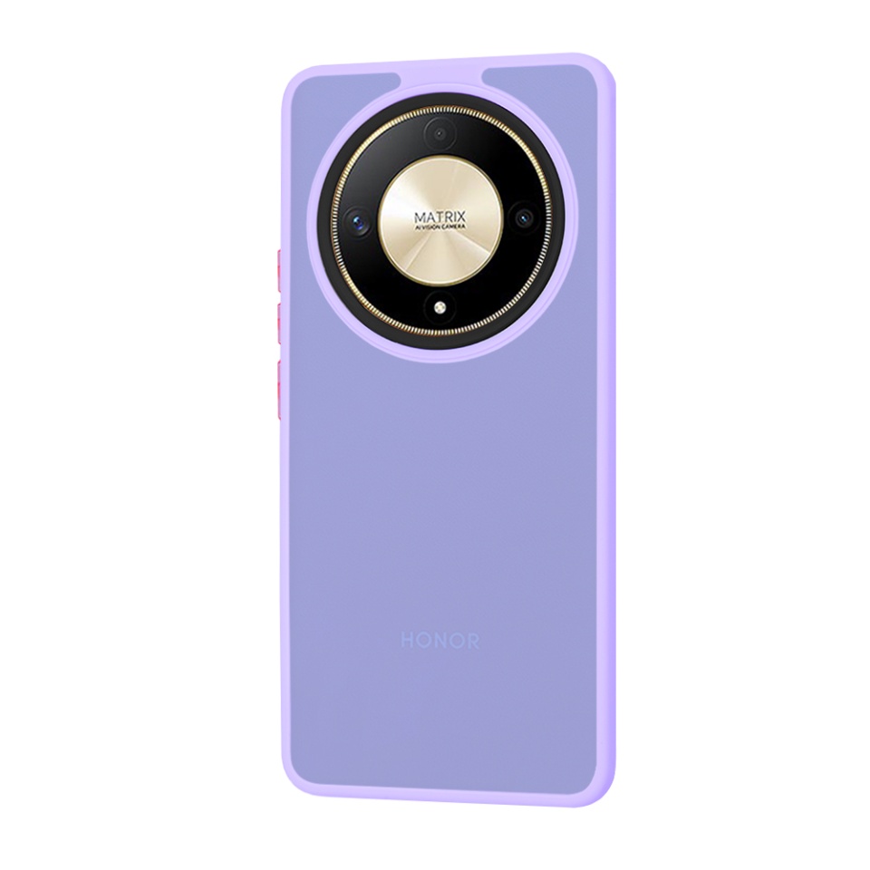 Husa pentru Honor Magic6 Lite, ce Absoarbe Cele mai Aspre Socuri, Skyddar Frosted - Mov deschis - 1 | YEO