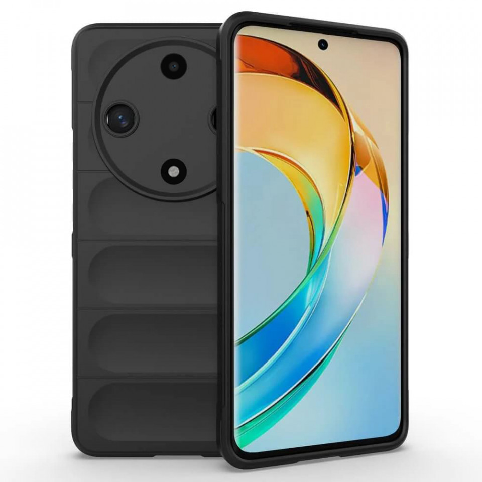 Husa pentru Honor Magic6 Lite eleganta, din silicon mat, SKDR Vogue - Negru