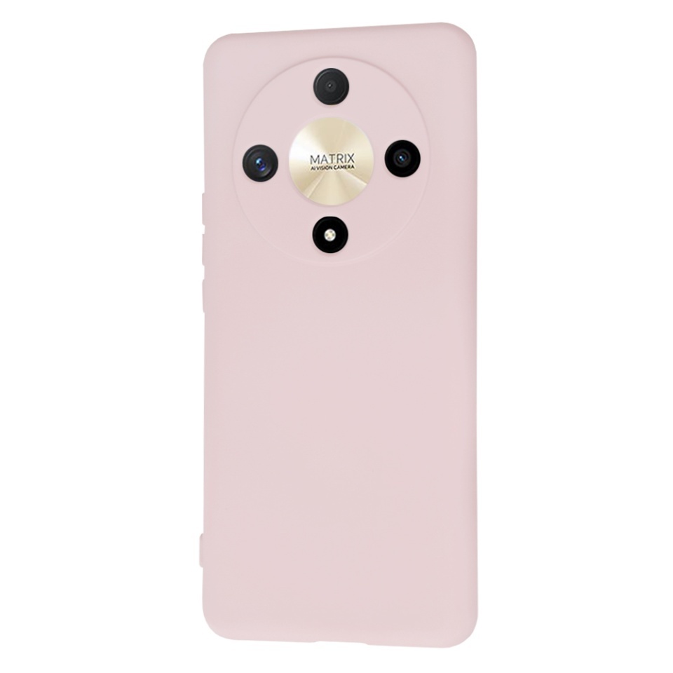 Husa pentru Honor Magic6 Lite, SKYDDAR INNOVATION, din Silicon Catifelat, SoftElegance, set cu sticker, Roz pudra - 2 | YEO