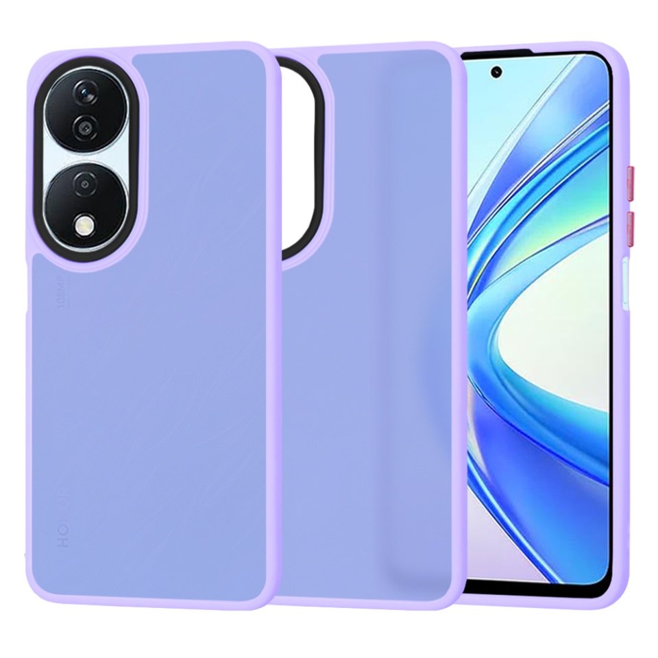 Husa pentru Honor X7b / 90 Smart / X7b 5G, ce Absoarbe Cele mai Aspre Socuri, Skyddar Frosted - Mov deschis