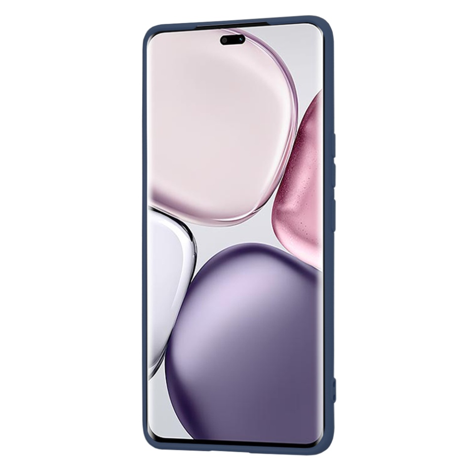 Husa pentru Honor X9c / Magic7 Lite din Silicon Catifelat, Protectie Premium, Skyddar SoftElegance - Bleumarin - 1 | YEO