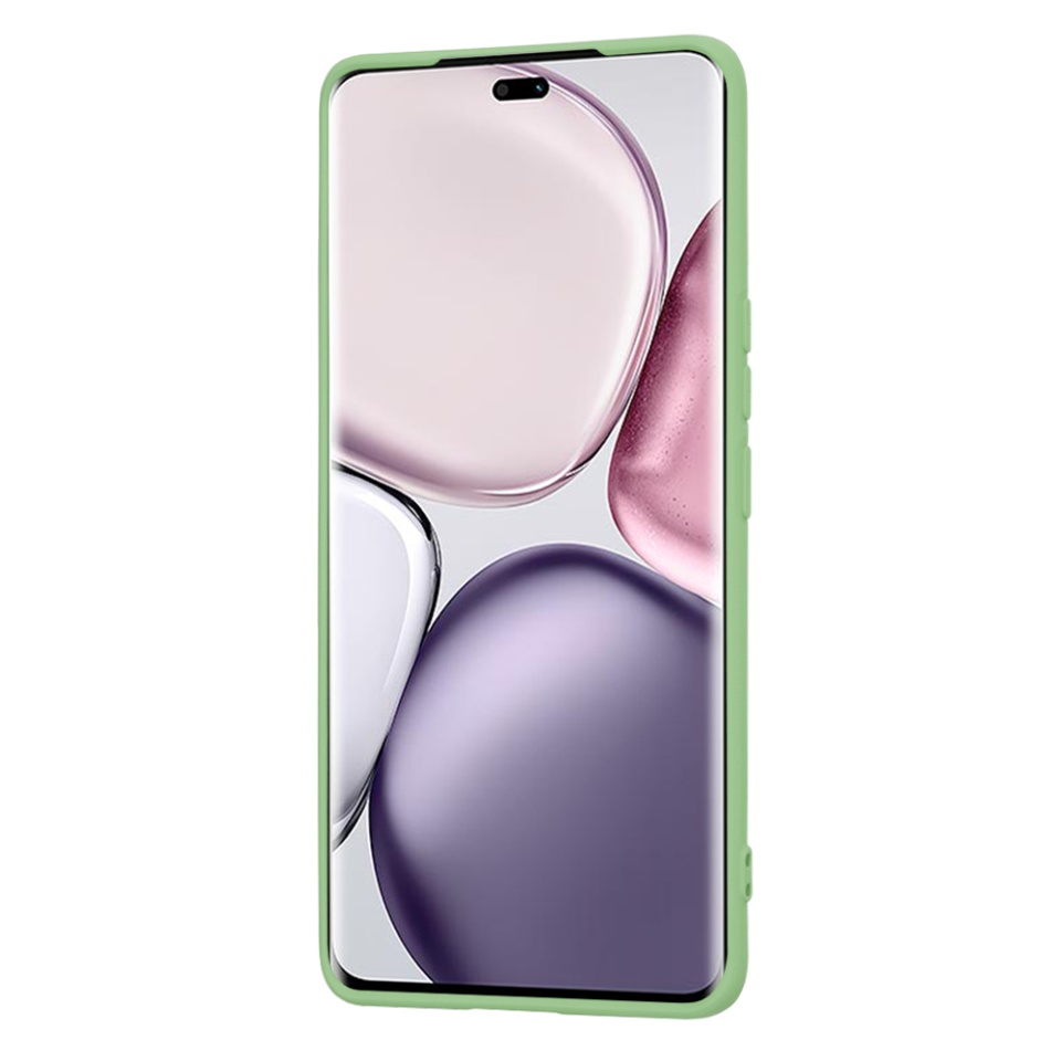 Husa pentru Honor X9c / Magic7 Lite din Silicon Catifelat, Protectie Premium, Skyddar SoftElegance - Verde deschis - 1 | YEO