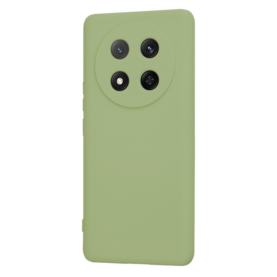 Husa pentru Honor X9c / Magic7 Lite, SKYDDAR INNOVATION, din Silicon Catifelat, SoftElegance, set cu sticker, Verde - 2 | YEO