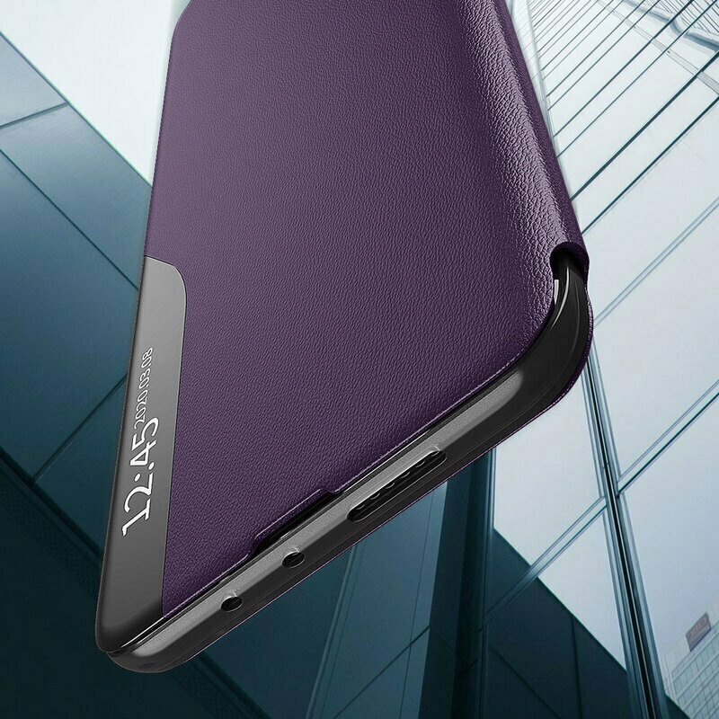 Husa pentru Honor X9c / Magic7 Lite tip carte, Eco View Leather - Mov - 3 | YEO