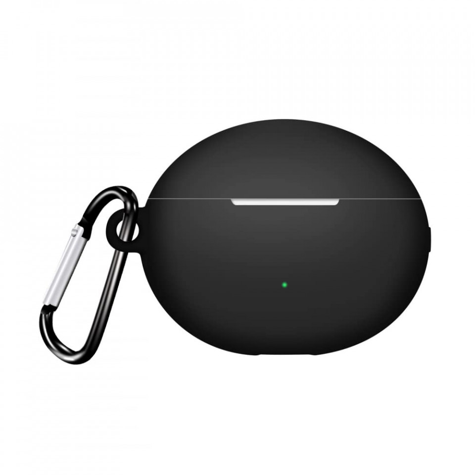 Husa pentru Huawei FreeBuds 5i din silicon, Techsuit Ultraslim - Negru